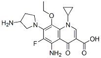 172602-90-3,3-Quinolinecarboxylic  acid,  5-amino-7-(3-amino-1-pyrrolidinyl)-1-cyclopropyl-8-ethoxy-6-fluoro-1,4-dihydro-4-oxo-