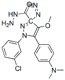 172701-52-9,1-(3-chlorophenyl)-5-(4-dimethylaminophenyl)diazenyl-4-methoxy-pyrazol e-3-carbohydrazide