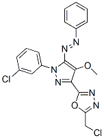 172701-68-7,[5-[5-(chloromethyl)-1,3,4-oxadiazol-2-yl]-2-(3-chlorophenyl)-4-methox y-pyrazol-3-yl]-phenyl-diazene