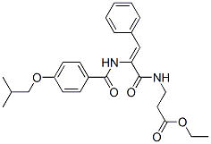 172798-62-8,ethyl 3-[[(Z)-2-[[4-(2-methylpropoxy)benzoyl]amino]-3-phenyl-prop-2-en oyl]amino]propanoate