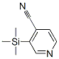 17379-38-3,3-(TRIMETHYLSILYL)PYRIDINE-4-CARBONITRILE