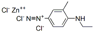 17409-50-6,4-ethylamino-3-methyl-benzenediazonium, zinc(+2) cation, trichloride