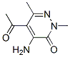 175135-90-7,5-ACETYL-4-AMINO-2,6-DIMETHYL-2,3-DIHYDROPYRIDAZIN-3-ONE
