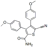 175276-46-7,5-CYANO-3,4-DI(4-METHOXYPHENYL)THIOPHENE-2-CARBOXAMIDE