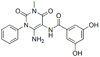 176378-92-0,Benzamide,  N-(6-amino-1,2,3,4-tetrahydro-3-methyl-2,4-dioxo-1-phenyl-5-pyrimidinyl)-3,5-dihydroxy-