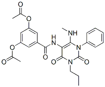 176378-94-2,Benzamide,  3,5-bis(acetyloxy)-N-[1,2,3,4-tetrahydro-6-(methylamino)-2,4-dioxo-1-phenyl-3-propyl-5-pyrimidinyl]-
