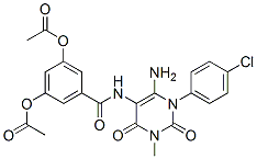 176378-97-5,Benzamide,  3,5-bis(acetyloxy)-N-[6-amino-1-(4-chlorophenyl)-1,2,3,4-tetrahydro-3-methyl-2,4-dioxo-5-pyrimidinyl]-