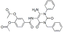 176379-17-2,Benzamide,  3,4-bis(acetyloxy)-N-[6-amino-1,2,3,4-tetrahydro-2,4-dioxo-1-phenyl-3-(phenylmethyl)-5-pyrimidinyl]-