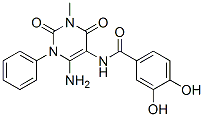 176379-18-3,Benzamide,  N-(6-amino-1,2,3,4-tetrahydro-3-methyl-2,4-dioxo-1-phenyl-5-pyrimidinyl)-3,4-dihydroxy-