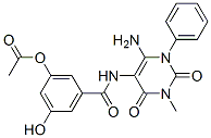 176379-44-5,Benzamide,  3-(acetyloxy)-N-(6-amino-1,2,3,4-tetrahydro-3-methyl-2,4-dioxo-1-phenyl-5-pyrimidinyl)-5-hydroxy-
