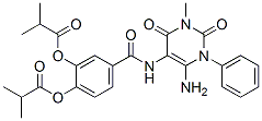 176379-58-1,Propanoic  acid,  2-methyl-,  4-[[(6-amino-1,2,3,4-tetrahydro-3-methyl-2,4-dioxo-1-phenyl-5-pyrimidinyl)amino]carbonyl]-1,2-phenylene  ester  (9CI)