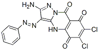 177420-07-4,Pyrazolo[5,1-b]quinazoline-5,8,9(4H)-trione,  2-amino-6,7-dichloro-3-(phenylazo)-  (9CI)