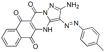 177420-12-1,Benzo[g]pyrazolo[5,1-b]quinazoline-5,10,11(4H)-trione,  2-amino-3-[(4-methylphenyl)azo]-  (9CI)