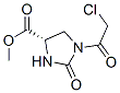 177553-35-4,4-Imidazolidinecarboxylic acid, 1-(chloroacetyl)-2-oxo-, methyl ester, (S)- (9CI)