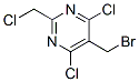 1780-35-4,5-(bromomethyl)-4,6-dichloro-2-(chloromethyl)pyrimidine