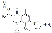 178173-90-5,7-(3-aminopyrrolidin-1-yl)-1-cyclopropyl-6-fluoro-8-methoxy-5-methyl-4 -oxo-quinoline-3-carboxylic acid hydrochloride
