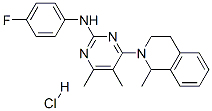 178307-42-1,2-PYRIMIDINAMINE, 4-(3,4-DIHYDRO-1-METHYL-2(1H)-ISOQUINOLINYL)-N-(4-FLUOROPHENYL)-5,6-DIMETHYL-, MONOHYDROCHLORIDE