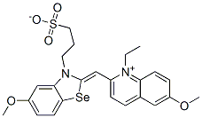 17852-69-6,1-ethyl-6-methoxy-2-[[5-methoxy-3-(3-sulphonatopropyl)-3H-benzoselenazol-2-ylidene]methyl]quinolinium