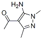 179810-58-3,Ethanone, 1-(5-amino-1,3-dimethyl-1H-pyrazol-4-yl)- (9CI)