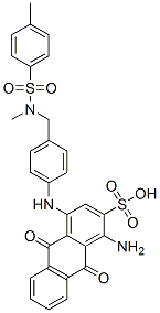 18013-23-5,1-amino-9,10-dihydro-4-[[4-[[methyl[(4-methylphenyl)sulphonyl]amino]methyl]phenyl]amino]-9,10-dioxoanthracene-2-sulphonic acid