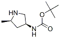 181141-39-9,Carbamic acid, (5-methyl-3-pyrrolidinyl)-, 1,1-dimethylethyl ester, (3S-cis)-