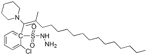 18118-66-6,2'-(o-chloro-alpha-piperidinobenzylidene)hexadecane-1-sulphohydrazide