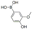 182344-21-4,Boronic acid, (4-hydroxy-3-methoxyphenyl)- (9CI)