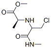 182552-14-3,L-Alanine,N-[1-(chloromethyl)-2-(methylamino)-2-oxoethyl]-,methylester(9CI)