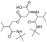 182820-66-2,L-Aspartic acid, N-[1-[[(1,1-dimethylethyl)amino]carbonyl]-2-methylpropyl]-, 4-[1-[[(1,1-dimethylethyl)amino]carbonyl]-2-methylpropyl] 1-methyl ester (9CI)