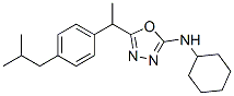 184706-23-8,N-cyclohexyl-5-[1-[4-(2-methylpropyl)phenyl]ethyl]-1,3,4-oxadiazol-2-a mine
