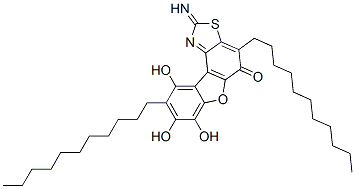 185418-50-2,Benzofuro[3,2-e]benzothiazol-5(2H)-one,  7,8,10-trihydroxy-2-imino-4,9-diundecyl-