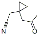 185516-82-9,Cyclopropaneacetonitrile, 1-(2-oxopropyl)- (9CI)