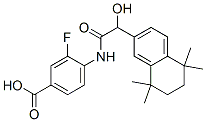 185629-22-5,BENZOIC ACID, 3-FLUORO-4-[[(2R)-HYDROXY(5,6,7,8-TETRAHYDRO-5,5,8,8-TETRAMETHYL-2-NAPHTHALENYL)ACETYL]AMINO]-