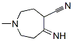 1859-32-1,1H-Azepine-4-carbonitrile,  hexahydro-5-imino-1-methyl-