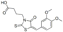 18623-44-4,4-[5-(3,4-DIMETHOXY-BENZYLIDENE)-4-OXO-2-THIOXO-THIAZOLIDIN-3-YL]-BUTYRIC ACID