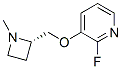 186589-00-4,Pyridine, 2-fluoro-3-[[(2S)-1-methyl-2-azetidinyl]methoxy]- (9CI)