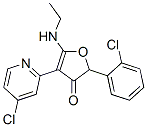 187591-94-2,3(2H)-Furanone,  2-(2-chlorophenyl)-4-(4-chloro-2-pyridinyl)-5-(ethylamino)-