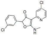187591-98-6,3(2H)-Furanone,  2-(3-chlorophenyl)-4-(4-chloro-2-pyridinyl)-5-(methylamino)-