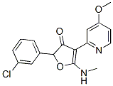 187592-14-9,3(2H)-Furanone,  2-(3-chlorophenyl)-4-(4-methoxy-2-pyridinyl)-5-(methylamino)-
