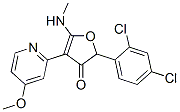 187592-16-1,3(2H)-Furanone,  2-(2,4-dichlorophenyl)-4-(4-methoxy-2-pyridinyl)-5-(methylamino)-