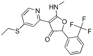 187592-22-9,3(2H)-Furanone,  4-[4-(ethylthio)-2-pyridinyl]-5-(methylamino)-2-[2-(trifluoromethyl)phenyl]-