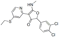 187592-23-0,3(2H)-Furanone,  2-(3,4-dichlorophenyl)-4-[4-(ethylthio)-2-pyridinyl]-5-(methylamino)-
