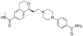 187665-65-2,(1S)-1-[2-[4-[4-(AMINOCARBONYL)PHENYL]-1-PIPERAZINYL]ETHYL]-3,4-DIHYDRO-N-METHYL-1H-2-BENZOPYRAN-6-CARBOXAMIDE