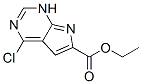 187725-00-4,1H-Pyrrolo[2,3-d]pyrimidine-6-carboxylic acid, 4-chloro-, ethyl ester