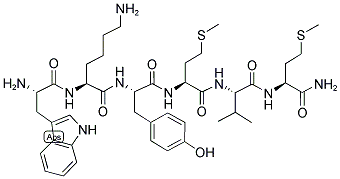 187986-11-4,H-TRP-LYS-TYR-MET-VAL-MET-NH2