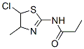 189039-00-7,Propanamide,  N-(5-chloro-4,5-dihydro-4-methyl-2-thiazolyl)-