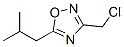 189130-85-6,3-(CHLOROMETHYL)-5-ISOBUTYL-1,2,4-OXADIAZOLE