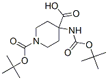 189321-65-1,4-TERT-BUTOXYCARBONYLAMINO-PIPERIDINE-1,4-DICARBOXYLIC ACID MONO-TERT-BUTYL ESTER
