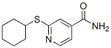 189759-00-0,2-(CYCLOHEXYLTHIO)-PYRIDINE-4-CARBOXAMIDE