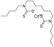 19010-65-2,cadmium bis(dipentyldithiocarbamate)